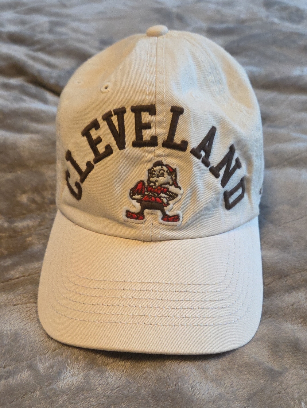 Cleveland Browns Beige Baseball Cap with Elf Embroidery